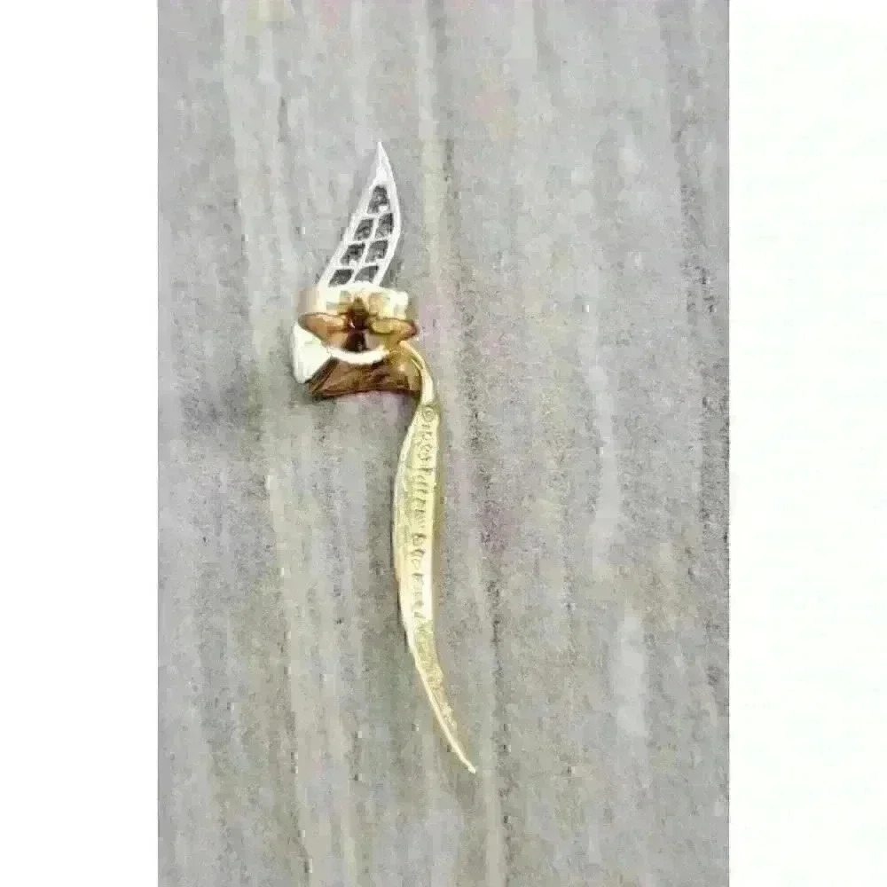 Tiffany & Co Paloma Picasso 18kt Gold Vintage Chrysalis Diamond Earrings - Picture 11 of 12